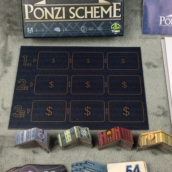 Ponzi Scheme Board Game TMG Tasty Minstrel Games OOP - Picture 4 of 10